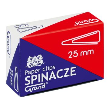 Spinacze biurowe trójkątne T25 GRAND 25mm 100 sztuk