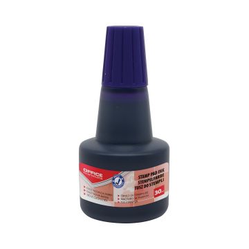 Tusz do pieczątek Office Products fioletowy 30ml do poduszek atramentowych w butelce