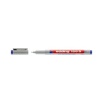 Foliopis zmywalny Edding E-150 S, końcówka 0,3 mm, niebieski atrament