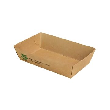 Tacka papierowa głęboka biała PURE 12 x 7 x 3,5 cm 80 sztuk