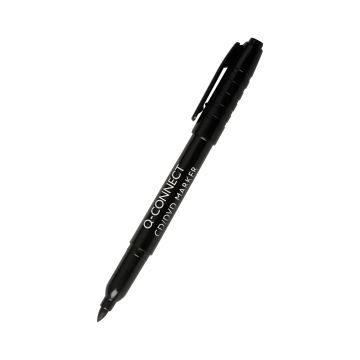 Marker do płyt CD/DVD Q-CONNECT precyzyjna końcówka 1 mm czarny