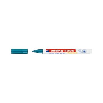 Marker kredowy Edding E-4085, 1-2 mm, metaliczny niebieski