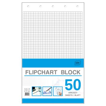 Blok do flipcharftów Interdruk 50 arkuszy, kratka, 640x1000mm