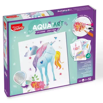 Zestaw do Malowania Akwarelami Creativ Aqua Art Jednorożec