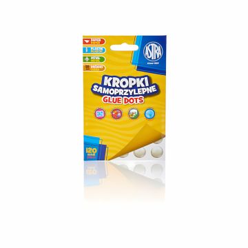 Astra Kropki samoprzylepne transparentne