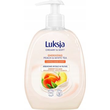 Mydło w Płynie Luksja Creamy & Soft Brzoskwinia Biała Herbata 500ml z Dozownikiem