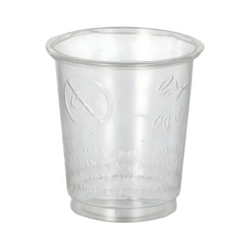 Kieliszek papierowy PLA przezroczysty 40 ml średnica 4,8 cm wysokość 5 cm 40 sztuk