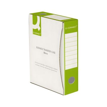 Pudło archiwizacyjne Q-CONNECT kartonowe A4 80 mm zielone