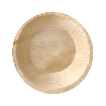 Miska z liści palmowych 180 ml średnica 15 cm wysokość 3 cm opakowanie 25 sztuk