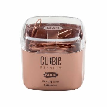 Spinacze do papieru MAS Cubbie Premium różowe złoto 15 sztuk