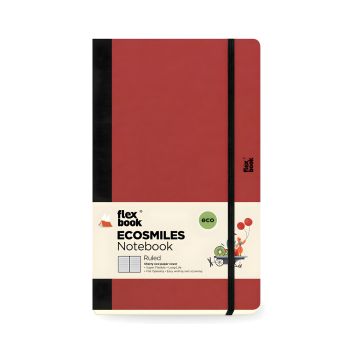 Notatnik  Flexbook 13cm x 21cm Ecosmiles w linie Cherry