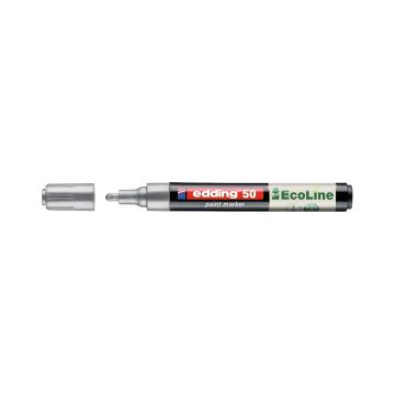 Marker olejowy na bazie wody Edding EcoLine E-50, 2-3 mm, srebrny