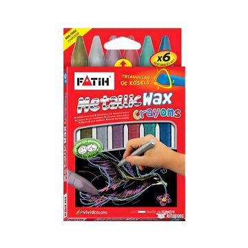 Kredki woskowe metaliczne Fatih 6 kolorów
