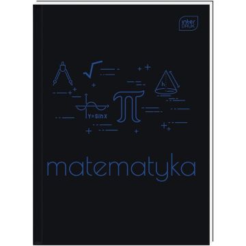 Brulion Matematyka A5 80 kartek kratka 70g z wzorami Interdruk
