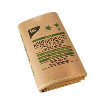 Worki na śmieci z papieru 10L 35 x 21 x 15 cm 10 sztuk do gastronomii i biur