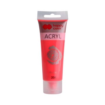 Farba akrylowa fluorescencyjna czerwona 75 ml - profesjonalna farba do dekoracji