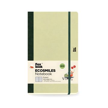 Notatnik Flexbook 13cm x 21cm Ecosmiles w linie Kiwi