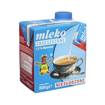 Mleko GOSTYŃ niesłodzone 500g light 4% tłuszczu