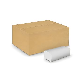 Ręczniki papierowe składane z zadrukiem celulozowe VELVET Professional dwuwarstwowe białe 3000 listków 20 sztuk