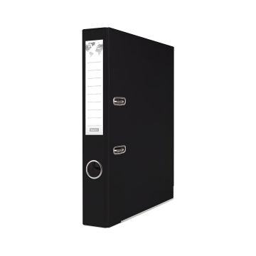 Segregator BASIC-S z szyną z polipropylenu A4 50mm czarny