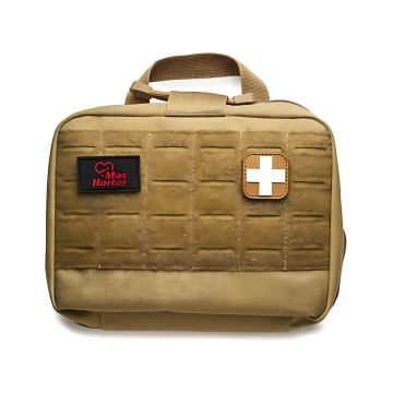 Apteczka turystyczna Traveller MAXHARTER rozszerzona piaskowa 26x19x10 cm