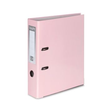 Segregator VAUPE A4/50 FCK z Okuciem Pastelowy Róż 062/10 – Elegancki Segregator Szeroki dla Dużych Dokumentów