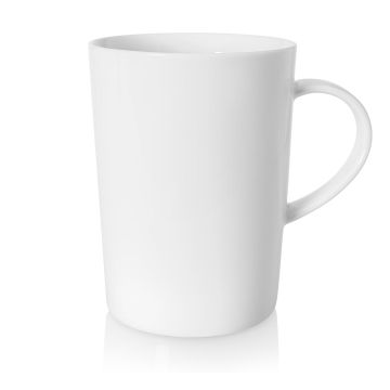 Kubek Porcelanowy DUKA Felicia 450 ml Biały do Mikrofali i Zmywarki