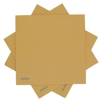 Serwetki Papierowe Żółte 33x33 cm 20 Sztuk Eleganckie MONONORD DUKA