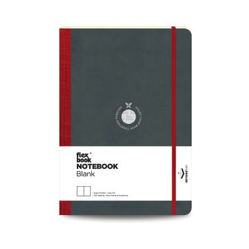 Notatnik Flexbook 17cm x 24cm  gładki Large Czerwony