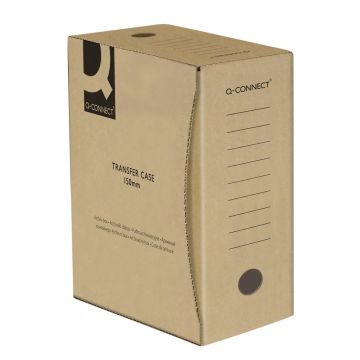 Pudło archiwizacyjne Q-CONNECT z kartonu A4 150 mm szare