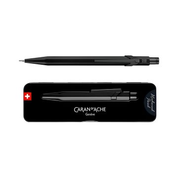 Ołówek automatyczny Caran d'Ache 844 Black Code czarny w pudełku