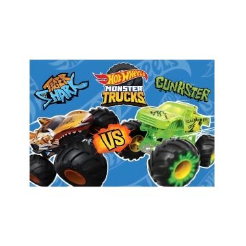 Podkład szkolny na biurko dwustronny 55x38 cm HOT WHEELS - przybory biurowe dla uczniów