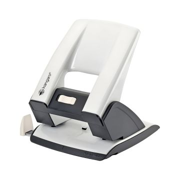 Dziurkacz biurowy KANGARO Aion-40 metaliczny biały do 40 kartek A4 formatu A4