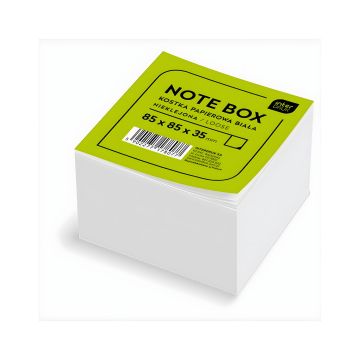 Kostka papierowa nieklejona Interdruk 85x85x35 mm biała