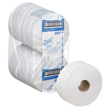 Papier Toaletowy Jumbo SCOTT Essential Dwuwarstwowy 6 rolek x 1053 listki Biały