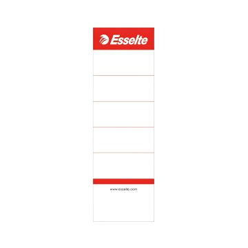 Etykiety grzbietowe do segregatorów 75mm (szerokość 50mm) białe 10szt 810801 ESSELTE