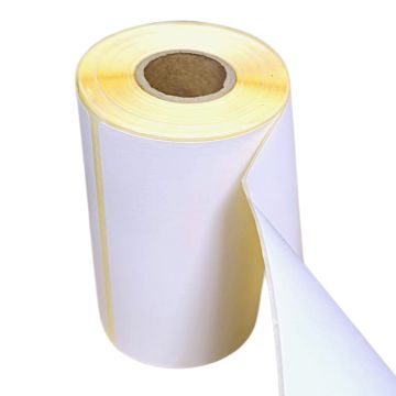 Etykieta Termiczna Odlepna 100x160 mm z Perforacją, Gilza 25 mm, 115 sztuk