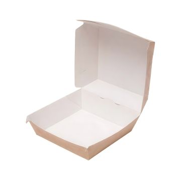 Pudełko papierowe na burgera 11,5 x 10,5 x 8 cm 75 sztuk do gastronomii