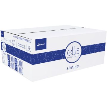 Ręcznik Papierowy ZZ V-FOLD Dwuwarstwowy Celulozowy Biały 21x22cm 3000 Listków