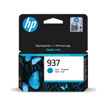 Tusz HP 937 Cyan 4S6W2NE oryginalny wkład atramentowy o wydajności 800 stron