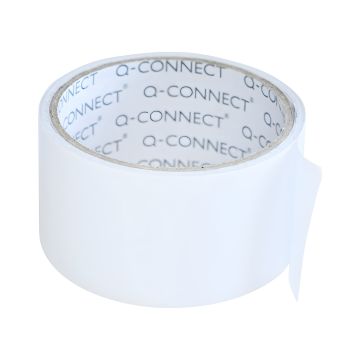 Taśma dwustronna Q-CONNECT przezroczysta o szerokości 50mm długości 5m do klejenia