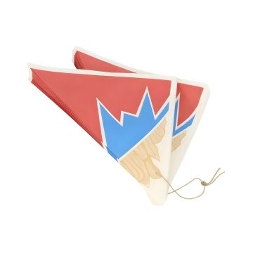 Torebki papierowe rożki Zick-Zack 19 x 19 x 27 cm 125g/m² 1000 sztuk