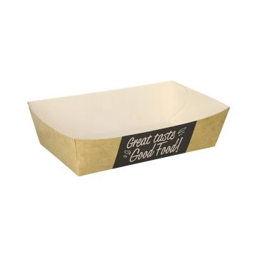 Tacka papierowa głęboka Good Food 12 x 7 x 3,5 cm 50 sztuk