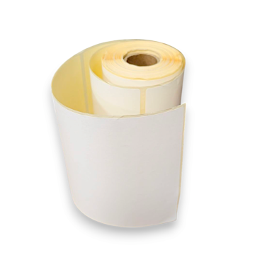 Etykieta termiczna biała 100x150 mm z perforacją, 300 szt./rolka
