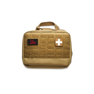 Apteczka turystyczna Traveller MAXHARTER rozszerzona piaskowa 26x19x10 cm