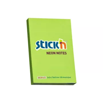 Notes samoprzylepny zielony neon 76x51 mm