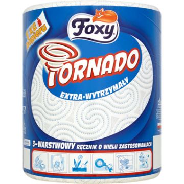 Ręcznik papierowy w rolce Jumbo FOXY TORNADO 3-warstwowy 340 listków