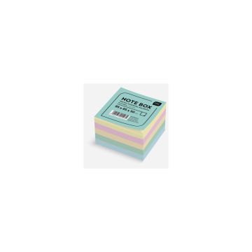 Kostka papierowa klejona Interdruk 85x85x50 mm, kolorowa