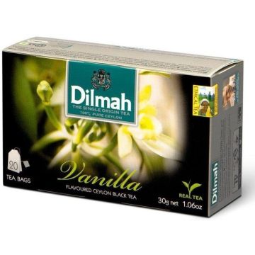 Herbata Czarna Dilmah z Aromatem Wanilii 20 Torebek 1,5g