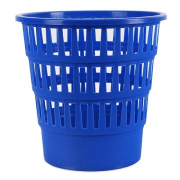 Kosz Na Śmieci Office Products, Ażurowy, 16L, Niebieski